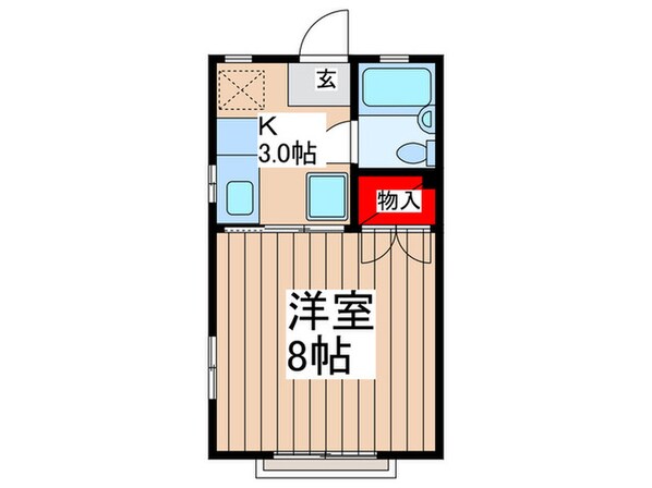 フラット原２の物件間取画像